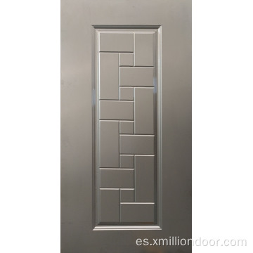 Placa de puerta de acero en relieve